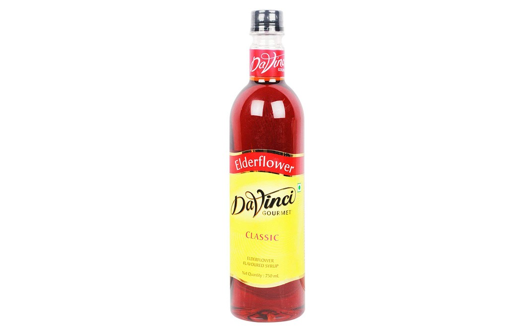 Davinci Classic Elderflower Flavoured Syrup  Glass Bottle  750 millilitre